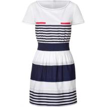 Philosophy di Alberta Ferretti White and Navy Stripe Dress Philosophy di Alberta Ferretti White and Navy Stripe Dress