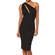 Pierre Balmain Asymmetrisches Stretch Punto Milano Kleid Pierre Balmain Asymmetrisches Stretch Punto Milano Kleid