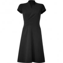Ralph Lauren Collection Black Double Face Wool Crepe Harper Dress