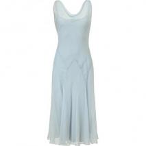 Ralph Lauren Collection Pale Blue Silk Chiffon Griswold Dress