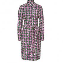 Sophie Theallet Green/Orchid Printed Button Down Dress