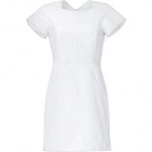 Theyskens Theory White Leather Dress