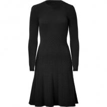 Valentino Black Wool-Cashmere Knit Dress