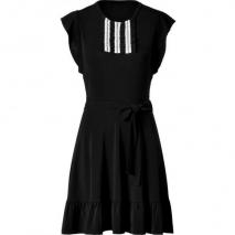 Valentino R.E.D. Black Dress With Ruffels