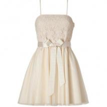 Valentino R.E.D. Ivory Cotton Lace Combo Dress