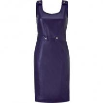 Versace Persian Blue Studded Leather Dress