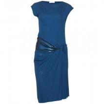 Vionnet Asymmetrisches Pailletten-Kleid Blue