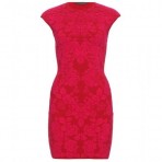Alexander McQueen Intarsienstrickkleid Pure Pink