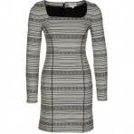 American Retro Nkild Jerseykleid black ivory