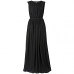 Apart Jerseykleid schwarz Schulterfrei