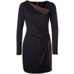 Axara Jerseykleid noir/taupe