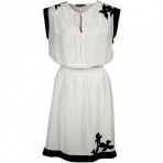 Bel Air Apollina Kleid noir/ ecru