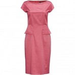 BOSS BLACK Kleid Dinaro rot