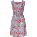 Cacharel Multicolor Bubbel Printed Silk Kleid