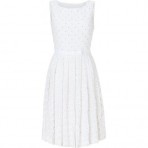 Collette Dinnigan White Embroidered Silk Daisy Dress