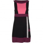 comma, Jerseykleid schwarz Rot Pink