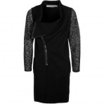 D. Exterior Strickkleid black