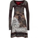 Desigual Tisdale Jerseykleid cognac