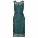 Dolce & Gabbana Spitzenkleid Grünblau