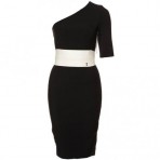Elisabetta Franchi Cocktailkleid / festliches Kleid nero Asymmetric
