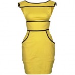 Fairground Naomi Kleid yellow