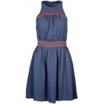French Connection Nebraska Beads Sommerkleid peter blue