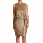 Gucci Sleeveless drape brooch dress