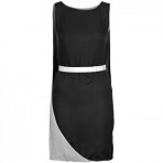 Halston Heritage Cocktailkleid / festliches Kleid black/chalk