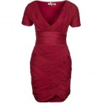 Halston Heritage Jerseykleid paprika