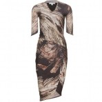 Helmut Lang Gemustertes Jerseykleid