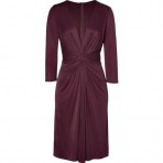 Issa Aubergine Silk Jersey Dress for STYLEBOP.com
