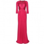 Issa Langes Seidenjerseykleid Pink