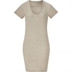 James Perse Heather Grey Relaxed Fit T-Shirt Dress