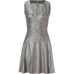 Jitrois Shiny Mud Stretch Leather Dress