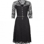 Kookai Blusenkleid black mit Ärmeln