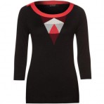 Kookai Strickkleid noir mit Ärmeln