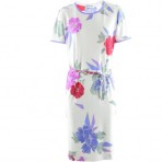Leonard White Multi Dress Malaga Favorit