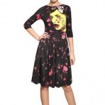 Manish Arora Techno Jersey & Viskose Satin Kleid