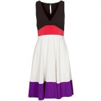 Marella Rafia Jerseykleid beige/multi