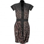 Maxime Simoens Black Butterfly-Print Dress