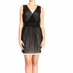 Moschino Sleeveless v neck jersey double crepes dress