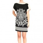 Orion London Short sleeve jersey printed dress