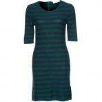 Oui Strickkleid green/dark blue