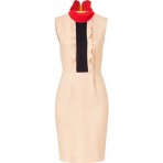 Roksanda Ilincic Blush Ruffle Wool Crepe Dress