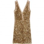 Stella McCartney Pailletten Seidenkleid