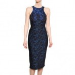 Stella Mccartney Woll Jacquard Auf Stretch Viskose Kleid