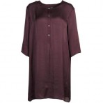 Turnover Blusenkleid raisin