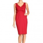 Valentino Sleeveless techno couture v neck bow dress