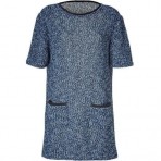 Veronique Leroy Cosmos/Anthracite Boucleé Dress