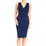 Versace Sleeveless jersey lace files dress